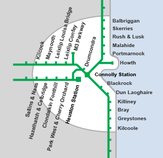 DART and Commuter Rail Services Map